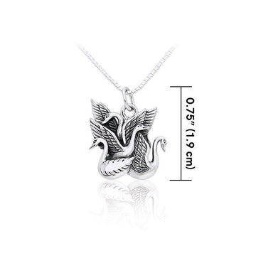 Swan Children of Lir Necklace Set TSE194 - Jewelry